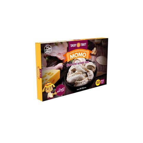 Tasty Tibet Chicken Cheese Mushroom Momo 12 Pieces 300g