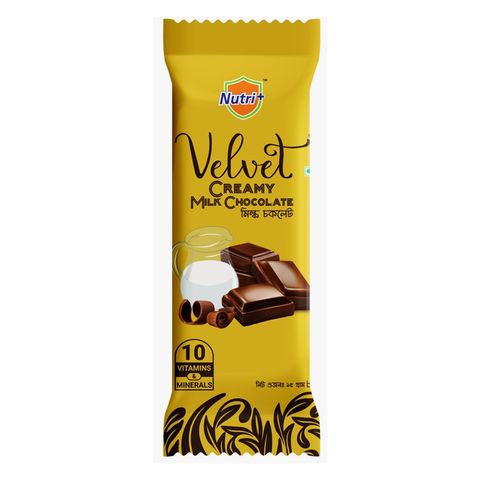 Nutri+ Velvet Creamy Milk Chocolate 15g