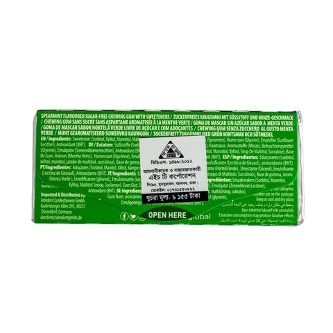Aimdent Spearmint Sugar Free Chewing Gum 18 Pieces