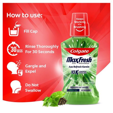 Colgate Mouthwash Fresh Tea 500ml