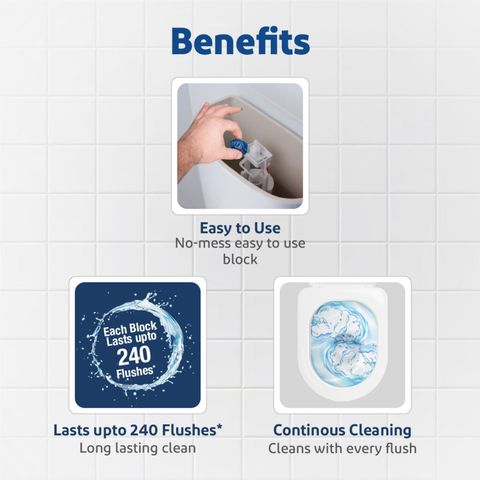 Harpic Flushmatic Marine In Cistern Toilet Cleaner Blocks (50g x 2)