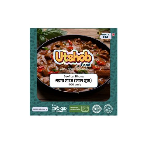 Utshob Beef Laal Bhuna Cooked 400g