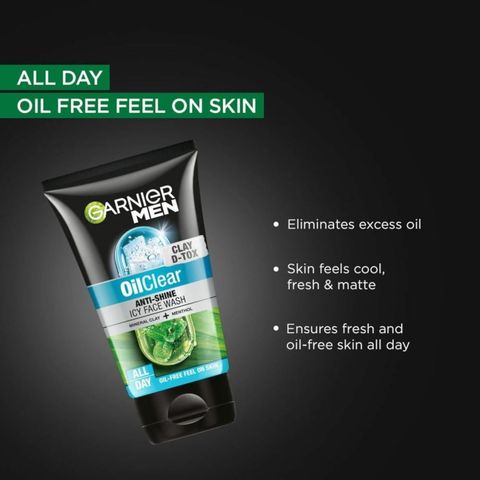 Garnier Men Oil Clear Face Wash 100g