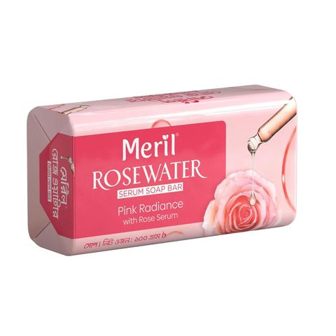 Meril Rosewater Serum Soap Bar 100g