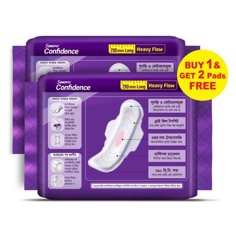 (Buy 1 & Get 2 Pads Free) Senora Confidence Heavy Flow 290mm 8 Pieces