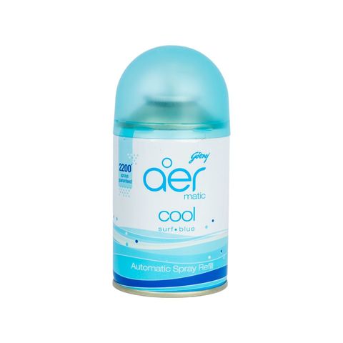 Godrej Aer Matic Cool Surf Blue Automatic Spray Refill 2200 Sprays 1 Piece