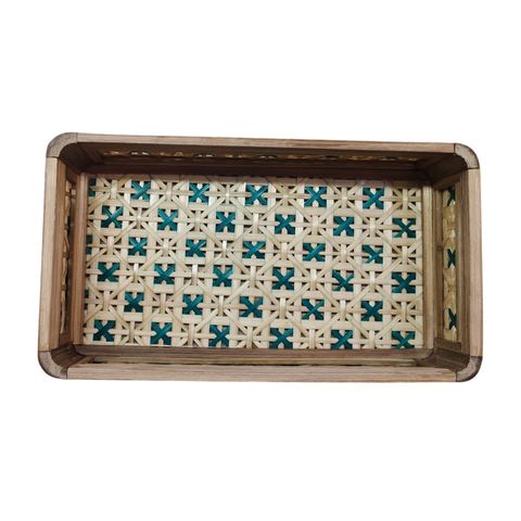 Jamdani Box Design Tray Small 1 Piece