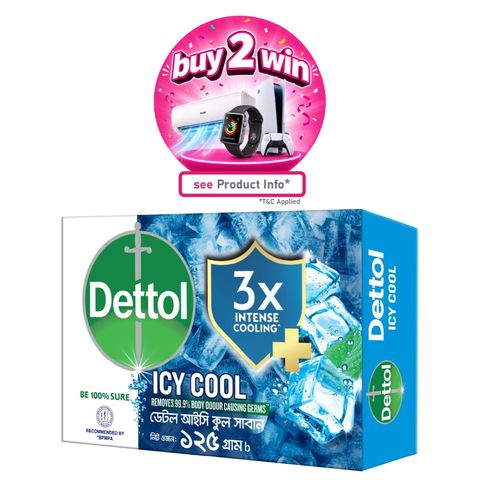 Dettol Soap Cool Odour Protection 125g