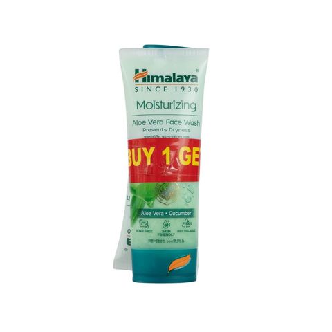 (Buy 1 & Get 1 Free) Himalaya Moisturizing Aloe Vera Face Wash 100ml