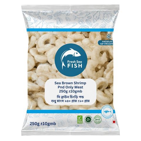 Fresh Sea Fish Sea Brown Shrimp Pnd Only Meat 250g ±10g