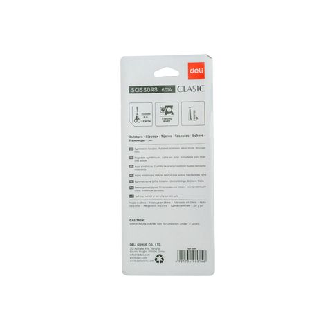 Deli Classic Scissors 6014 (Assorted) 1 Piece
