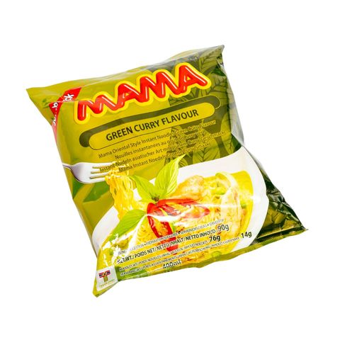 Mama Instant Noodles Green Curry Flavor 90g