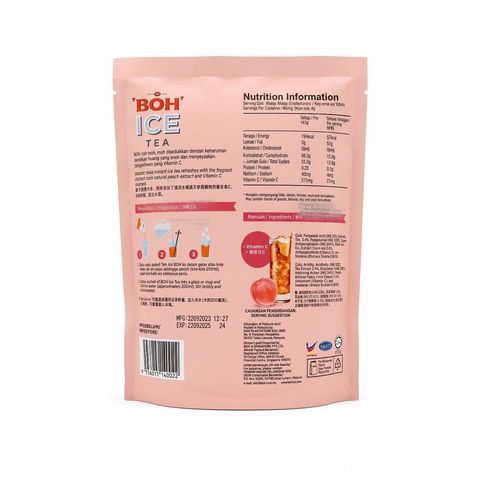 Boh Ice Tea Peach Splash 290g