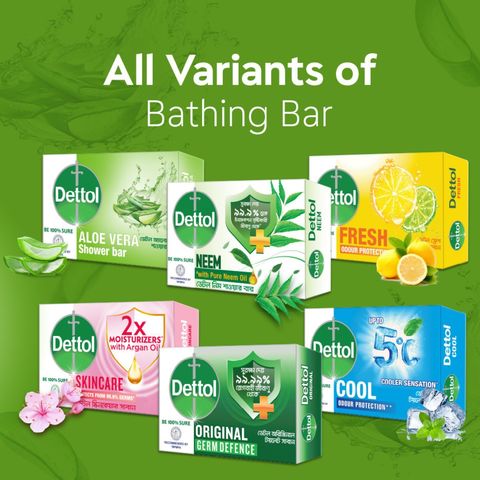 Dettol Soap Aloe Vera Bathing Bar 125g