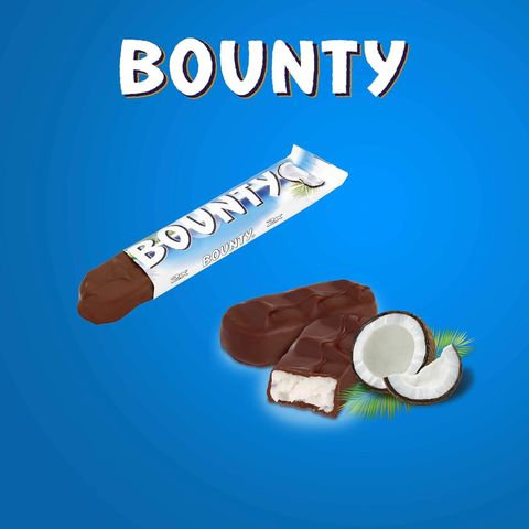 Bounty Coconut Filled Chocolate Double Bars 57g