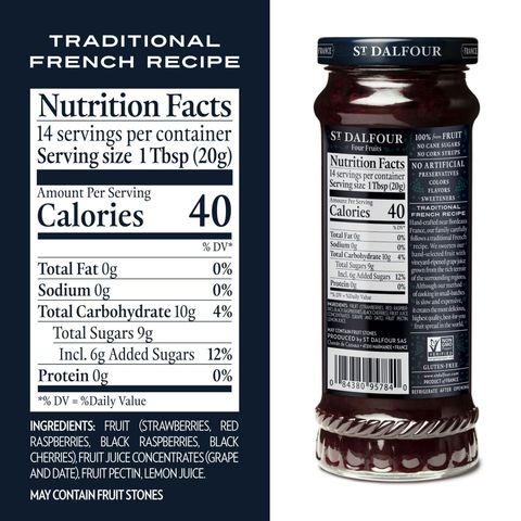 St Dalfour Four Fruits Fruit Spread 284g