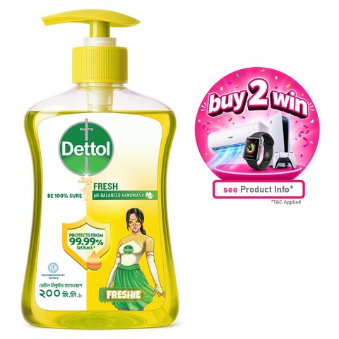 Dettol Fresh Liquid pH-Balanced Handwash Pump 200ml