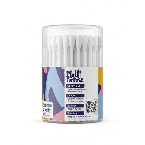 Fay Multipurpose Cotton Buds Can 100 Pieces