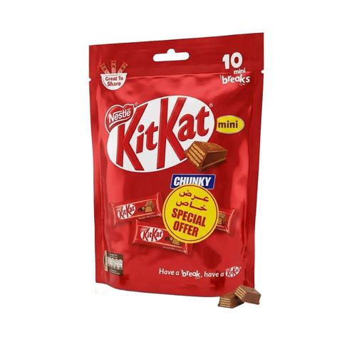 Nestle Kitkat Chunky Mini Chocolate 10 Pieces 160g