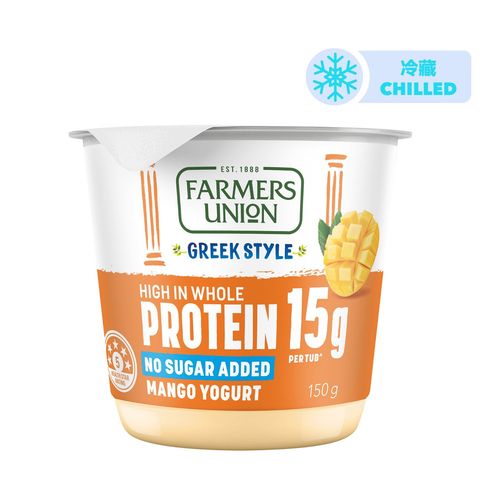 Farmers Union Greek Style High Protein Yogurt Mango Flavour 150g