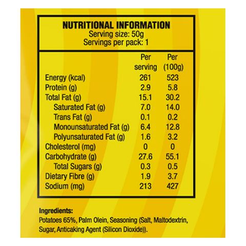 Lay's Regular Potato Chips 50g