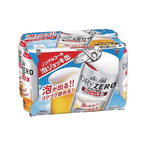 Asahi Non-alcohol Beer Foam Mug Alc. 0% 6 x 340ml [Parallel Import]