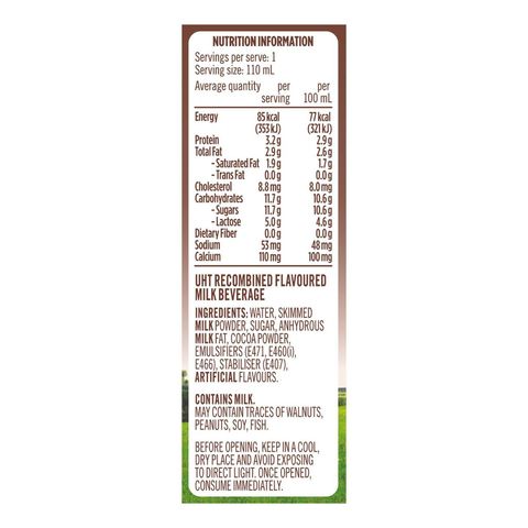 Pauls Chocolate Milk UHT 4 x 110ml