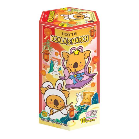 Lotte Koala's March Chocolate & Strawberry Biscuit Moon Festival 195g