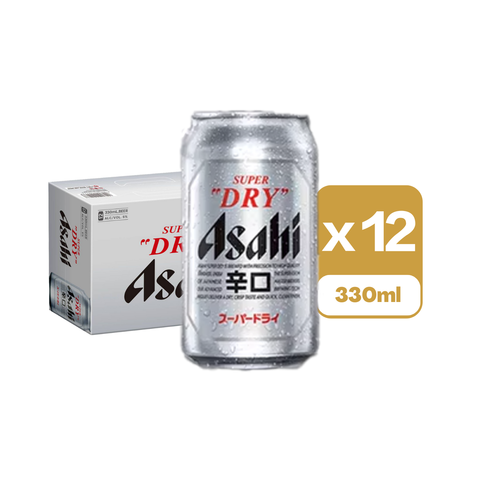 Asahi Super Dry Canned Beer 330ml x12 (The new and old packaging will be shipped out randomly)
