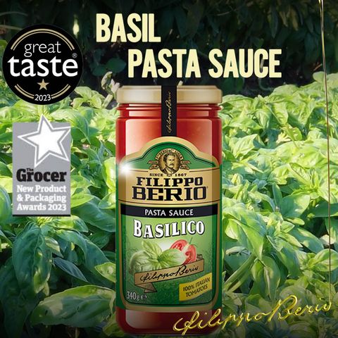 Filippo Berio Basil Pasta Sauce 340g