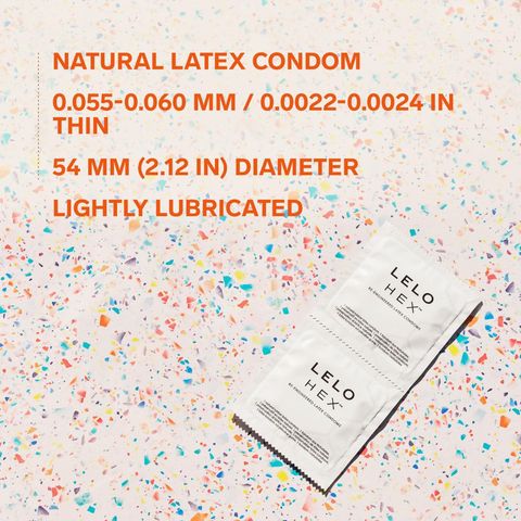 Lelo Hex Condoms Original Standard Size 3 Pieces (Ultra-thin condoms, sublime sensation and flawless fit, inner ribbing enhances grip)