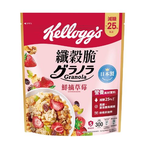 Kellogg's Granola Morning Picked Strawberry 300g (The new and old packaging will be shipped out randomly)