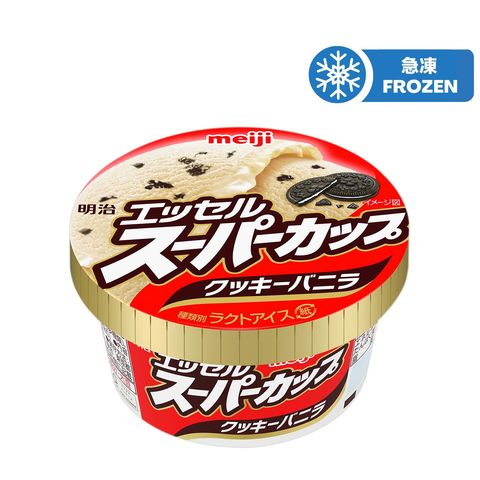 Meiji Essel Super Cup Cookie Vanilla Frozen Confection 200ml