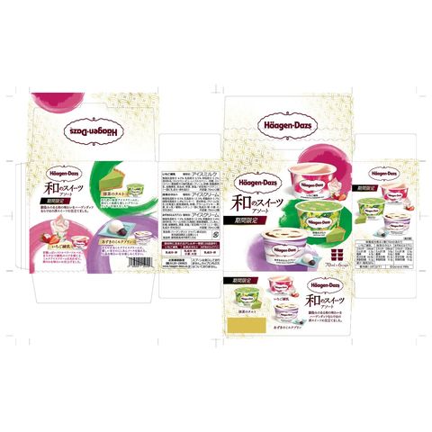 Haagen-dazs 日本版和風甜品限定組合 6 x 70毫升