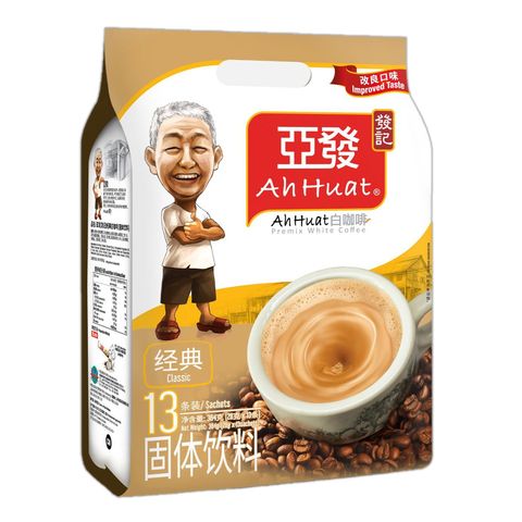 Ah Huat White Coffee Classic Instant (13 Sachets) 364g