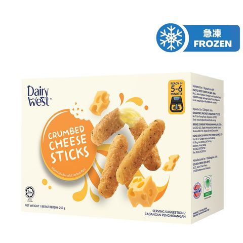 Dairy West Crumbed Cheese Sticks 250g