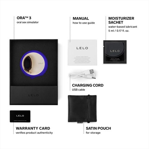 Lelo Ora 3 Oral Sex Simulator Midnight Blue 1 Piece