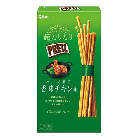 Glico Super Crispy Pretz Herb Flavored Chicken Biscuit Stick 55g [Parallel Import]
