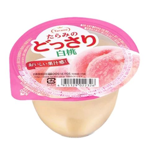 Tarami White Peach Flavored Jelly 230g [Parallel Import]