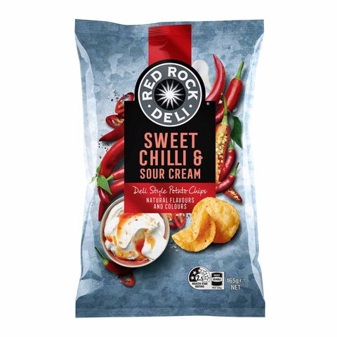 Red Rock Deli Sweet Chilli and Sour Cream 165g
