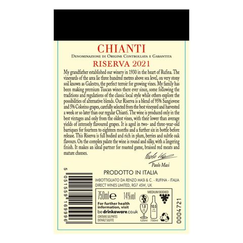 Collezione Di Paolo Chianti Riserva 750ml