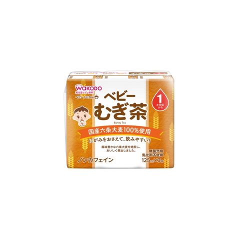 Wakodo Baby Time Barley Tea 3 x 125ml [Parallel Import]