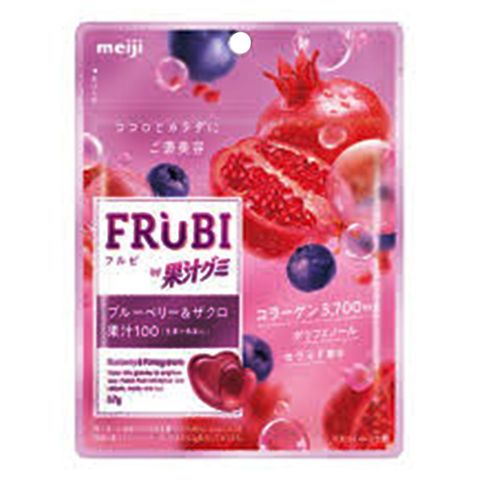 Meiji Blueberry & Pomegranate Flavor Fruit Juice Gummy 57g [Parallel Import]