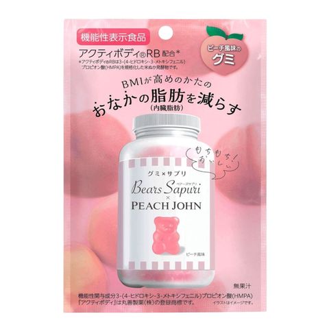 Bears Sapuri x Peach John Bear Functiona Gummy Peach Flavor 60g [Parallel Import]