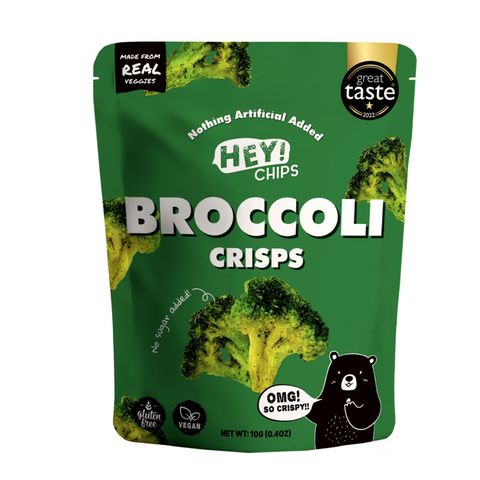 Hey! Chips Natural Broccoli Crisps 10g