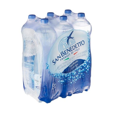 San Benedetto Sparkling Natural Mineral Water (Full Case) 6 x 1.5L