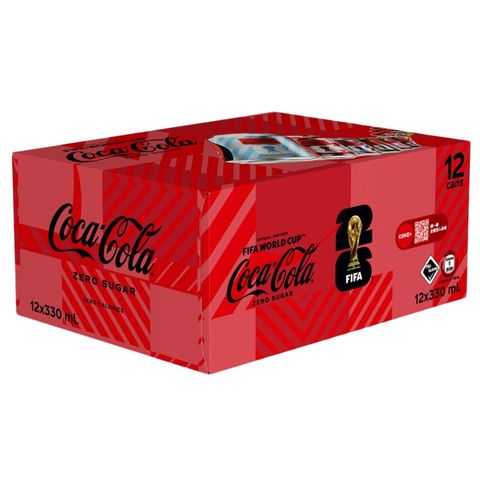 Coca-cola Zero 330ml x 12 (The new and old packaging will be shipped out randomly)