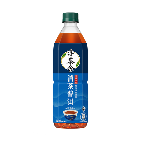 Authentic Tea House - 消茶® Puer Tea Beverage (with Fiber) (No Sugar) 500ml (The new and old packaging will be shipped out randomly)