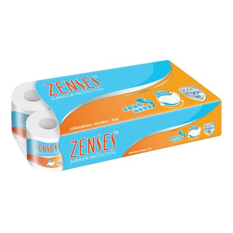 Zenses 4-ply Embossed Roll Tissue (Original) 8 Rolls