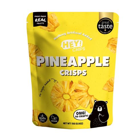 Hey! Chips Natural Pineapple Crisps 15g